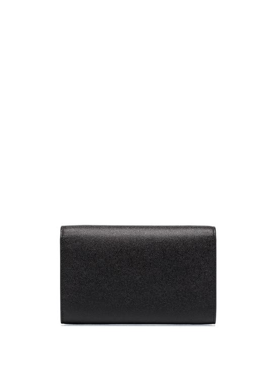  생로랑 그레인 레더 업타운 체인 지갑 6077881GF0J 1000 Black - SAINT LAURENT
