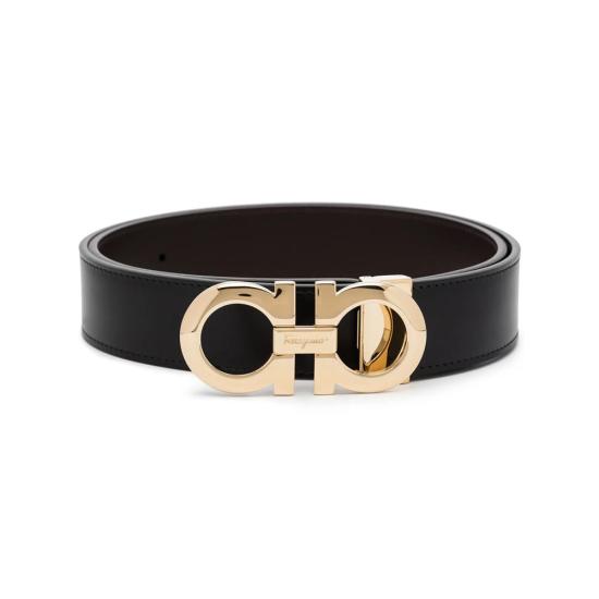 25FW 살바토레 페라가모 가죽 벨트 675542 056940 NERO Black