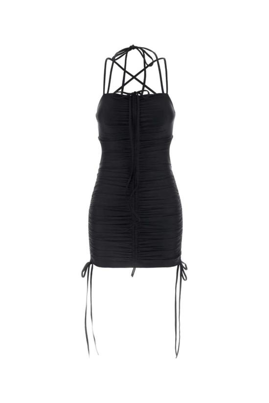 24FW 발렌시아가 숏 원피스 794442TYK07 1000 Black