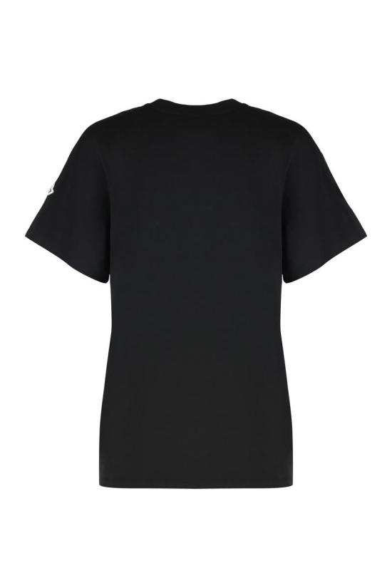 25FW 몽클레어 반팔 티셔츠 K20938C0002889AUO 999 Black - MONCLER