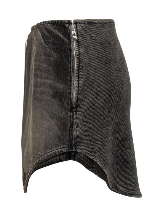 25FW 디젤 데님 스커트 A194020CEBC 02 Black - DIESEL