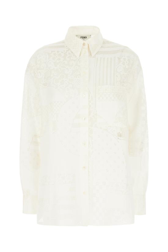 25SS 펜디 셔츠 FS8274AUJX FOZNM Bianco