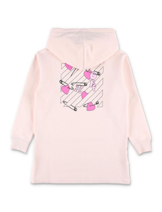 25FW [키즈] 오프화이트 원피스 OGDF003F25FLE002 3C32 ROSE - OFF WHITE