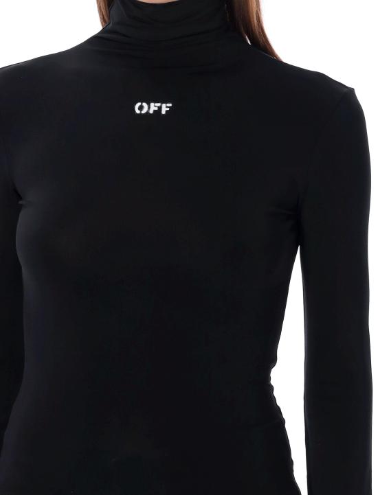 25FW 오프화이트 긴팔 티셔츠 OWAD122C99JER003 1001 BLACK - OFF WHITE