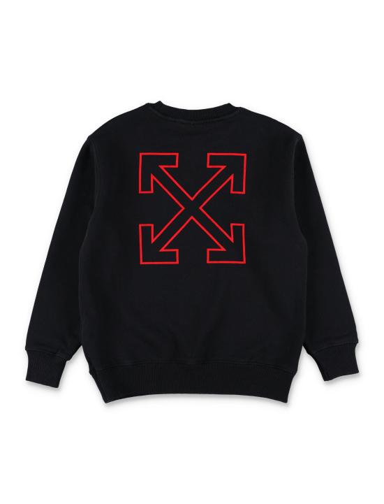 25FW [키즈] 오프화이트 니트/스웻셔츠 OBBA001F25FLE007 1025 BLACK - OFF WHITE