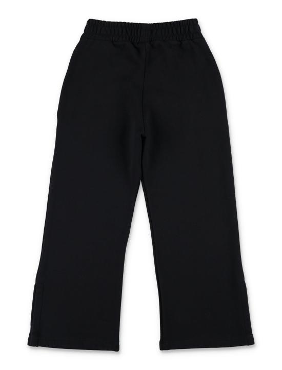 25FW [키즈] 오프화이트 스트레이트 팬츠 OGCH00AF25FLE001 1001 BLACK - OFF WHITE