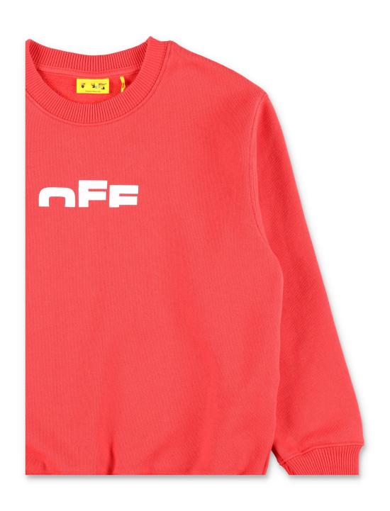 25FW [키즈] 오프화이트 니트/스웻셔츠 OBBA001F25FLE002 2501 RED - OFF WHITE