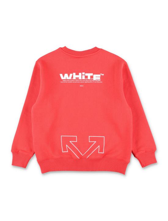 25FW [키즈] 오프화이트 니트/스웻셔츠 OBBA001F25FLE002 2501 RED - OFF WHITE