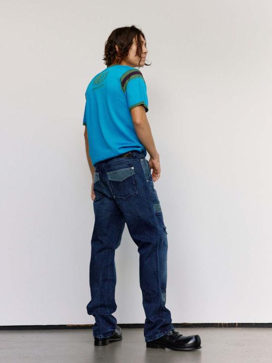  웨일즈보너 스트레이트 팬츠 웨일즈 보너 인디고 & 네이비 데님 시에라 팬츠 - WALES BONNER