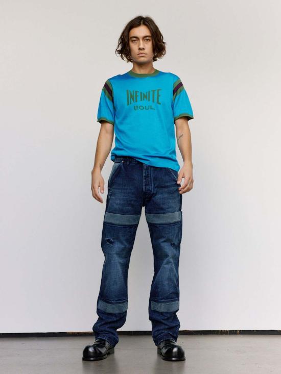  웨일즈보너 스트레이트 팬츠 웨일즈 보너 인디고 & 네이비 데님 시에라 팬츠 - WALES BONNER