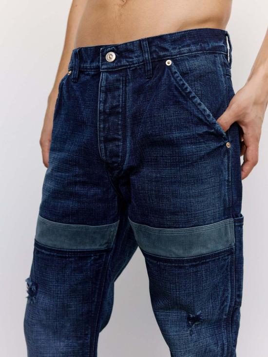  웨일즈보너 스트레이트 팬츠 웨일즈 보너 인디고 & 네이비 데님 시에라 팬츠 - WALES BONNER