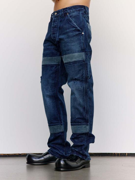  웨일즈보너 스트레이트 팬츠 웨일즈 보너 인디고 & 네이비 데님 시에라 팬츠 - WALES BONNER