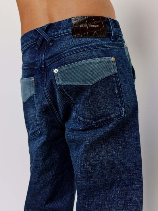  웨일즈보너 스트레이트 팬츠 웨일즈 보너 인디고 & 네이비 데님 시에라 팬츠 - WALES BONNER