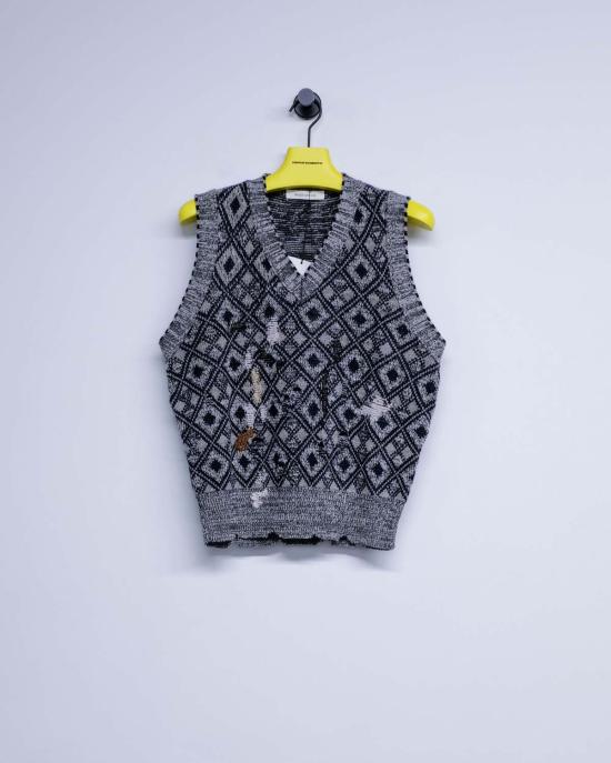  웨일즈보너 베스트 웨일즈 보너 시블링 니트 조끼 - WALES BONNER