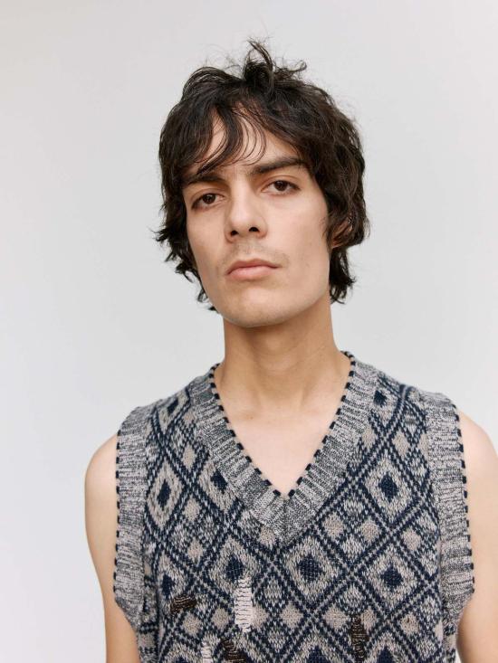  웨일즈보너 베스트 웨일즈 보너 시블링 니트 조끼