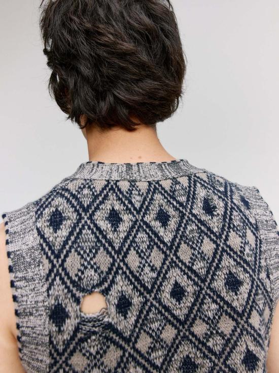  웨일즈보너 베스트 웨일즈 보너 시블링 니트 조끼 - WALES BONNER