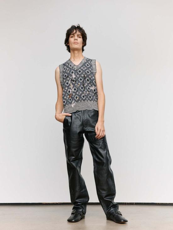  웨일즈보너 베스트 웨일즈 보너 시블링 니트 조끼 - WALES BONNER