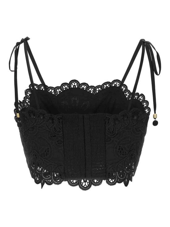 25FW 짐머만 민소매 티셔츠 4245TSS251BLK Black - ZIMMERMANN