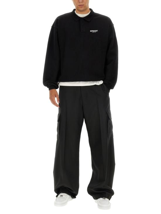  리프레젠트 폴로 티셔츠 OCM41117 001 BLACK - REPRESENT