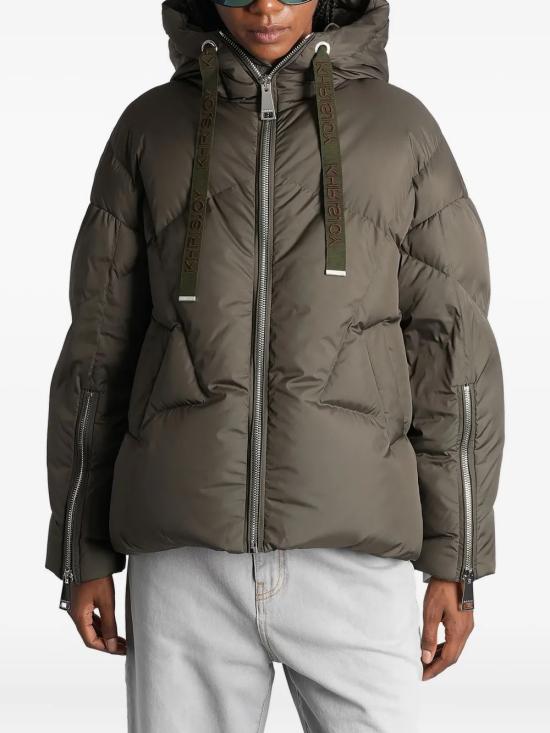 25FW 크리스조이 숏패딩 KWF25R0601NY0030OLIVE GREEN Green - KHRISJOY