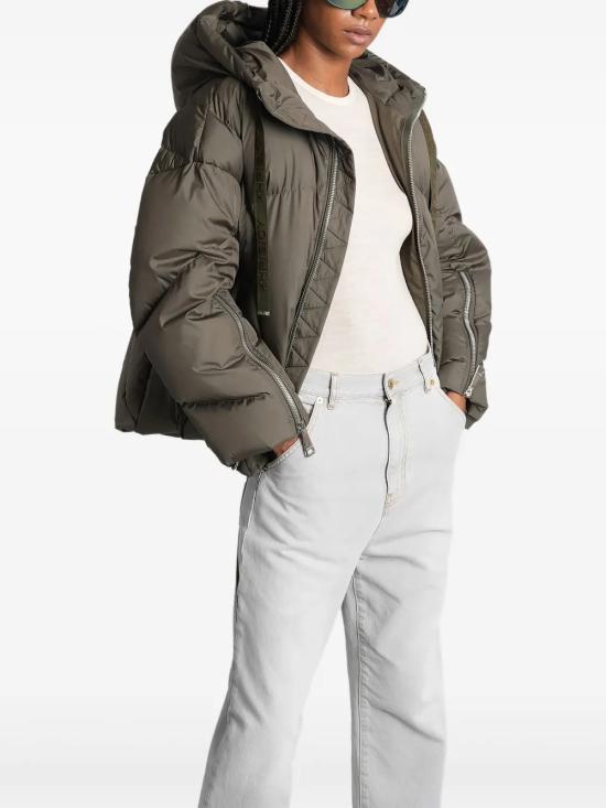 25FW 크리스조이 숏패딩 KWF25R0601NY0030OLIVE GREEN Green - KHRISJOY