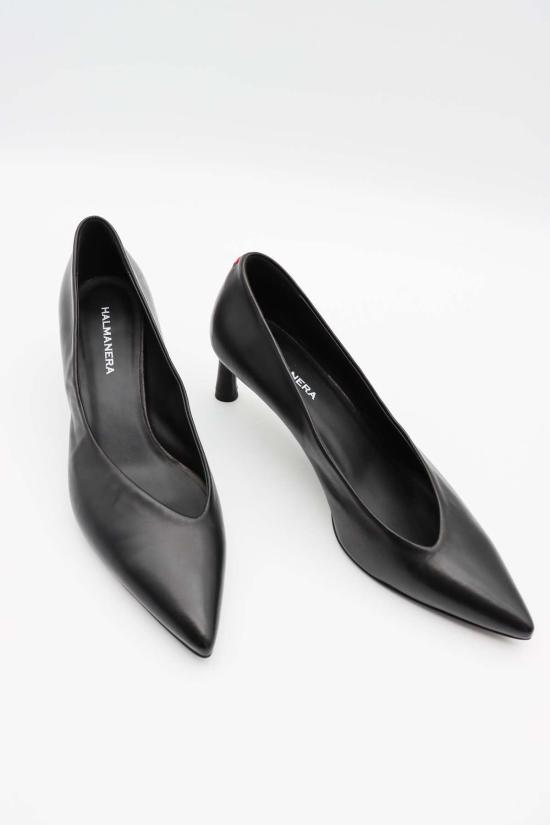  할마네라 뮬/슬리퍼 길 키튼 힐 펌프스 - HALMANERA