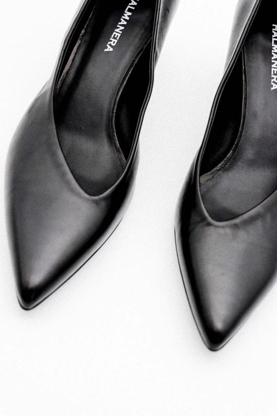  할마네라 뮬/슬리퍼 길 키튼 힐 펌프스 - HALMANERA