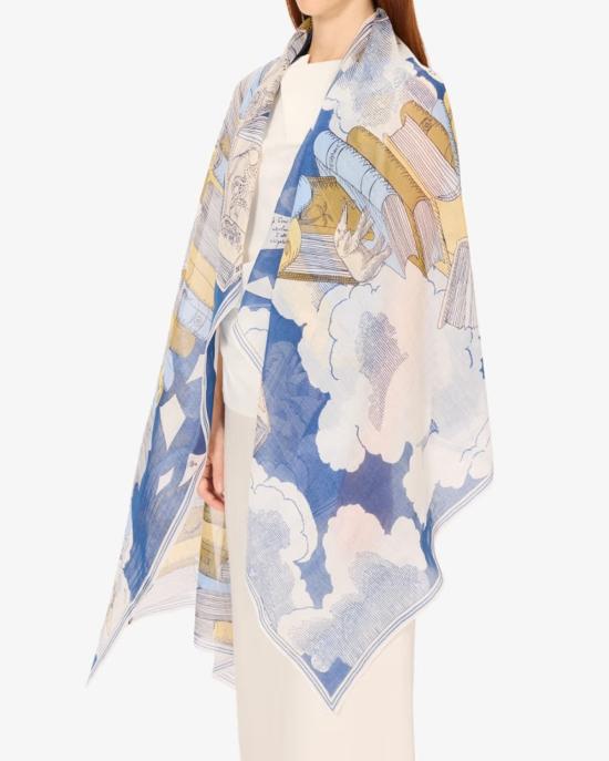 25SS 이누이 에디션 머플러/스카프 ET211ED24 navy BLU - INOUI EDITION