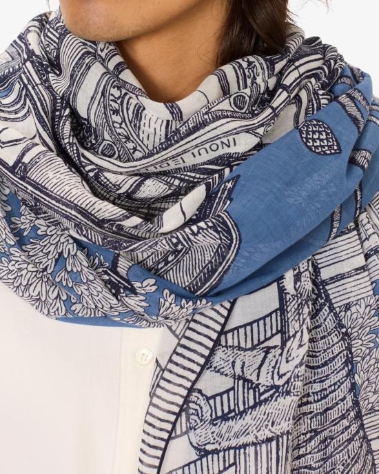 25SS 이누이 에디션 머플러/스카프 ET211MIR30 jeans MULTICOLOR - INOUI EDITION