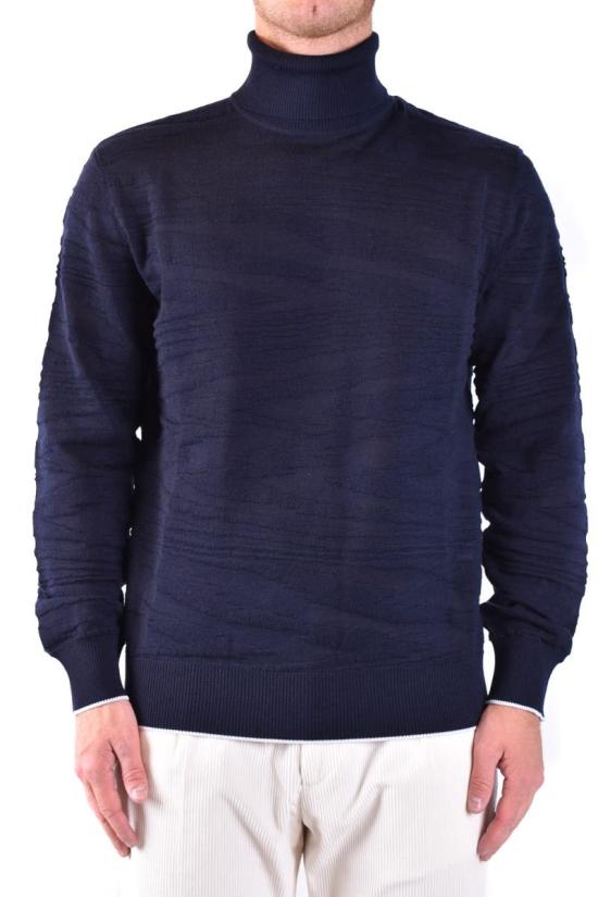  미소니 터틀넥 UC23WN00 BK021ZS278P Blue - MISSONI