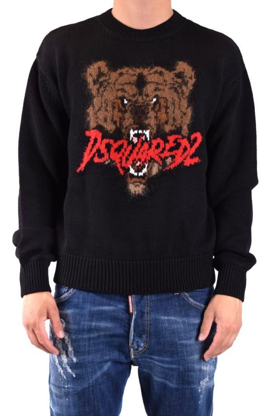 24FW 디스퀘어드2 스웨터 S74HA1495 D13053961 Black - DSQUARED2