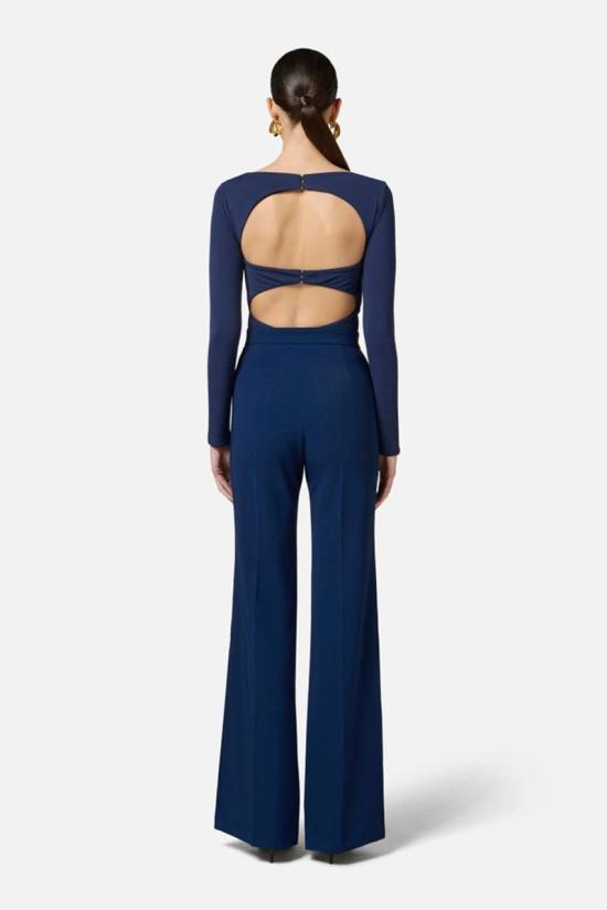 25SS 엘리자베타프랜치 스트레이트 팬츠 PA06951E2DC8 BLUE - ELISABETTA FRANCHI