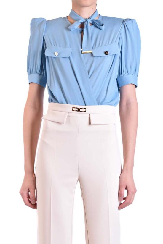  엘리자베타프랜치 바디수트 티셔츠 CB00231E2016 BLUE - ELISABETTA FRANCHI