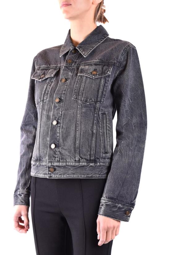  생로랑 데님 자켓 505820 YD805 1098 Navy - SAINT LAURENT