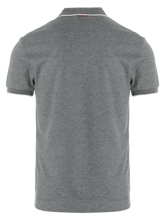 26SS 에르메네질도제냐 폴로 티셔츠 E7358A5B746K95 Gray - ERMENEGILDO ZEGNA
