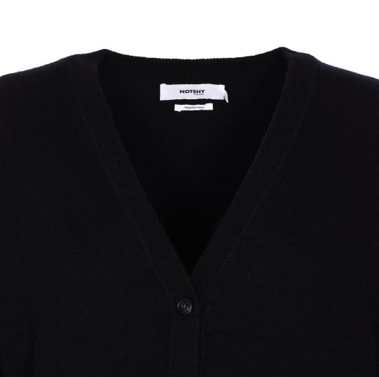 25FW 낫샤이 가디건 4702501C NOIR Black - NOT SHY