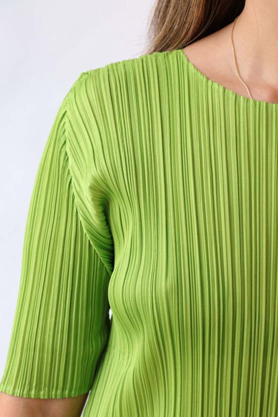 플리츠플리즈 미디 원피스 이세이 미야케의 플리츠 플리즈 월간 컬러: 8월 드레스 - PLEATS PLEASE