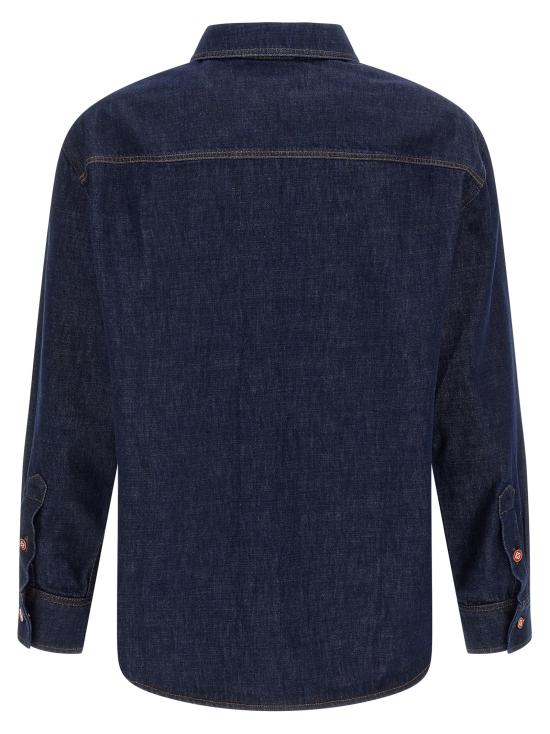 25FW 카사블랑카 긴팔 셔츠 MPF25SH18901INDIGO Blue - CASABLANCA