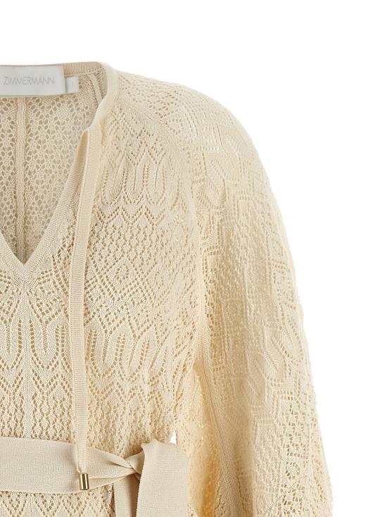 25FW 짐머만 숏 원피스 3045DSS254CRM Beige - ZIMMERMANN