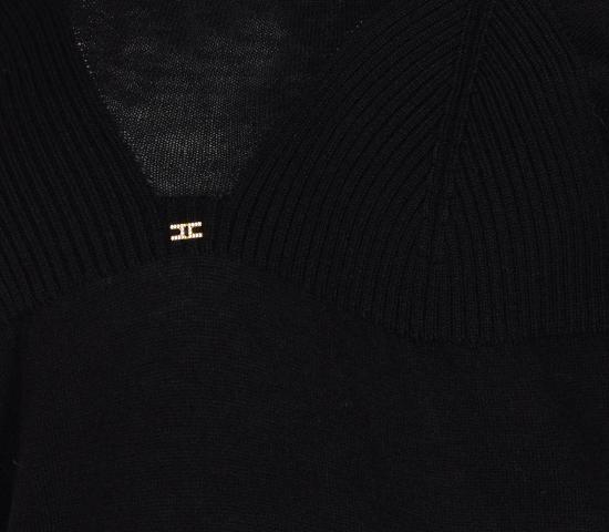 25FW 엘리자베타프랜치 스웨터 MK35S57E2 110 Black - ELISABETTA FRANCHI