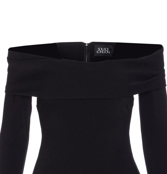 25FW 솔러스런던 미디 원피스 OS45010 BLACK Black - SOLACE LONDON