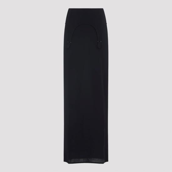 25FW 장 폴 고티에 롱 스커트 2504WSK022J02584 84 DARK NAVY