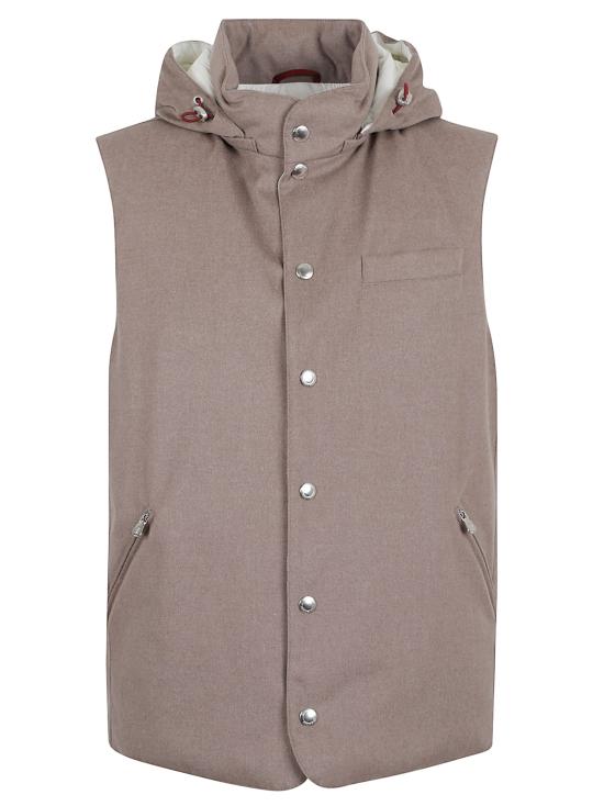 25FW 브루넬로 쿠치넬리 베스트 MM4701775 CSV18 NOCCIOLA PANAMA