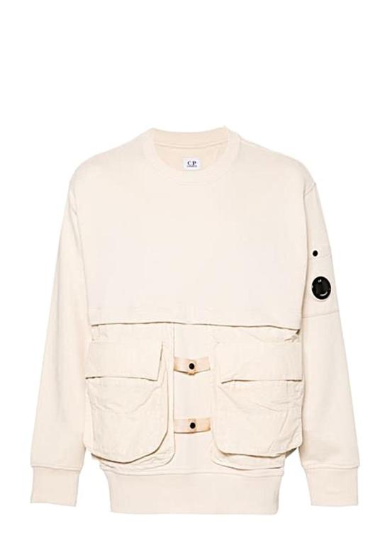  씨피 컴퍼니 긴팔 티셔츠 16CMSS048A005086M Bianco White - C.P. COMPANY