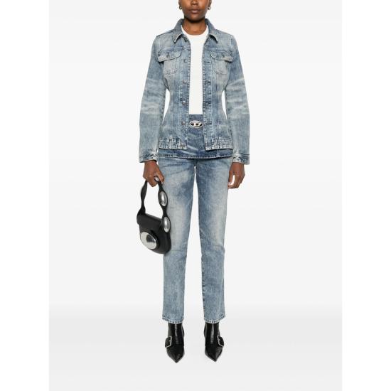 25FW 디젤 데님 자켓 007DA A21389 01 BLUE WHITE - DIESEL