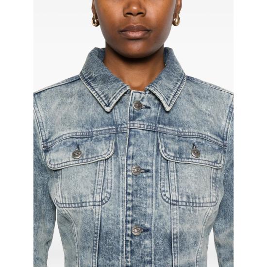 25FW 디젤 데님 자켓 007DA A21389 01 BLUE WHITE - DIESEL