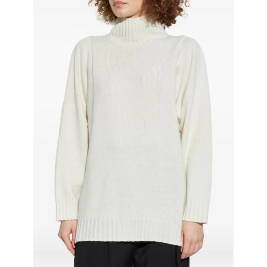 25FW 막스마라 아체티 캐시미어 터틀넥 ACETI 116 004 WHITE - MAX MARA