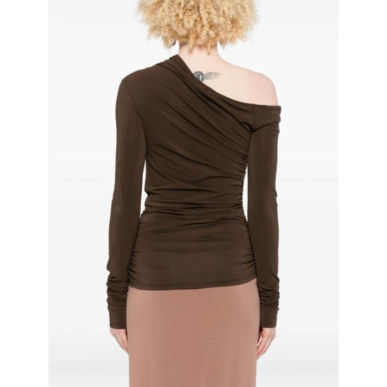 25FW 아미리 블라우스 AWTPLS1006 DKBRO BROWN - AMIRI