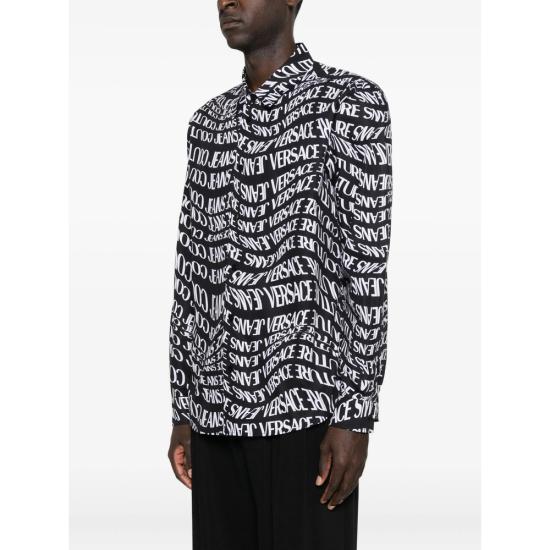 25FW 베르사체 셔츠 79GAL2R0 NS701 899 BLACK WHITE - VERSACE