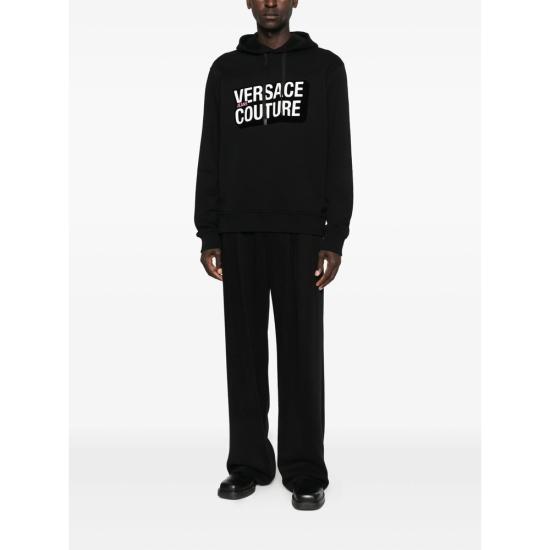 25FW 베르사체 후드 티셔츠 79GAIP05 CF07P 899 BLACK - VERSACE